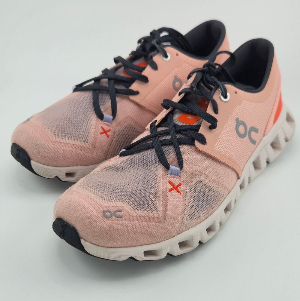 On Cloud X 3 Women's Size 9 60.98691 Rose Sand Pink White Sneakers